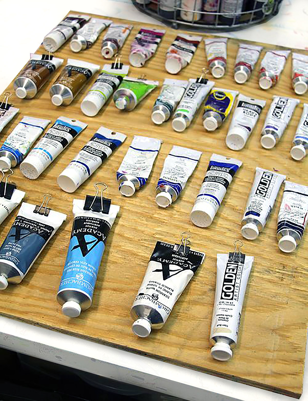 DIY Acrylic Paint Organizer  Paint storage diy, Paint organization,  Acrylic paint storage