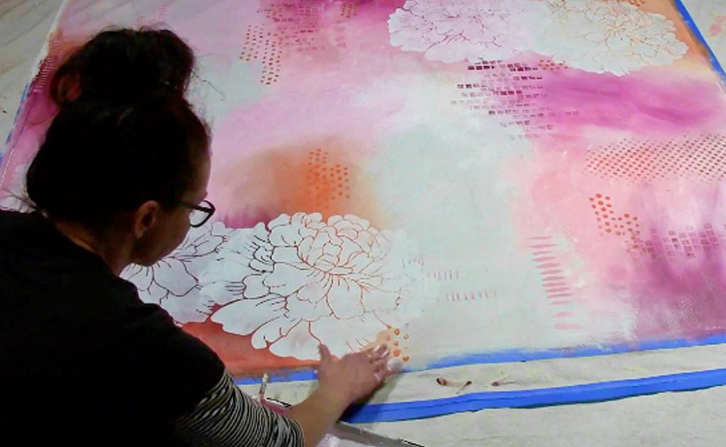DIY Video, Custom Painted Backdrops for webinars & videos 