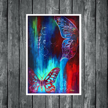 butterfly wings, butterfly art, butterfly painting, www.dianadellos.com