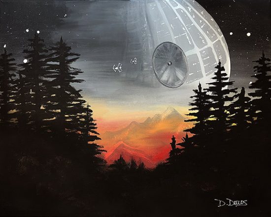 star wars scenery painting